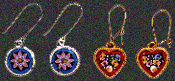 Mosaico Bizantino: orecchini in Argento 925